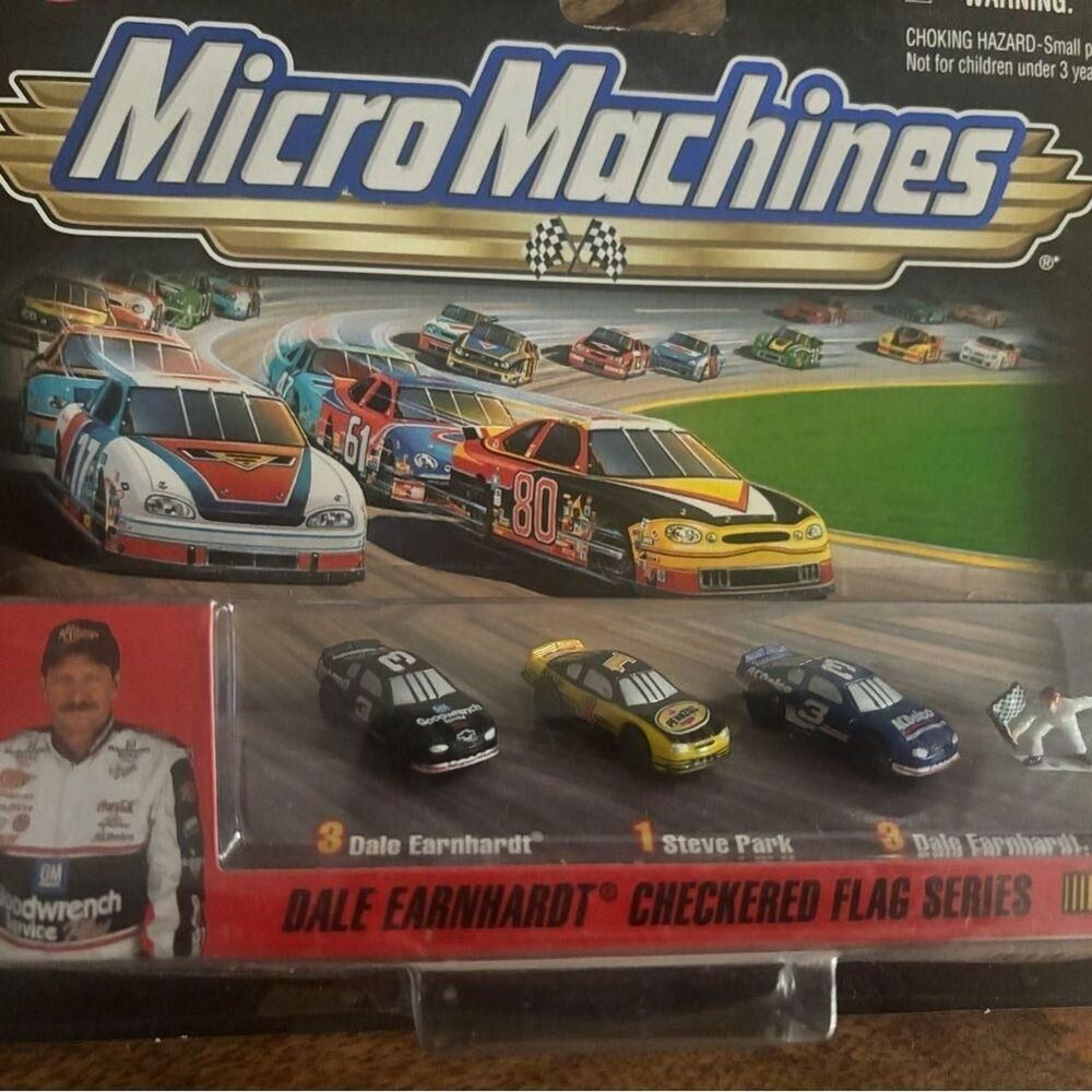 Micro Machines NASCAR Dale Earnhardt Checkered Flag Series Miniature Car Set